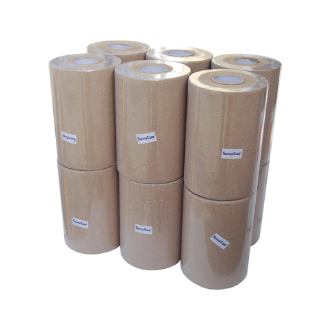 SunnyCare 5104 Brown Hardwound Roll Paper Towels – 12 Rolls/Case