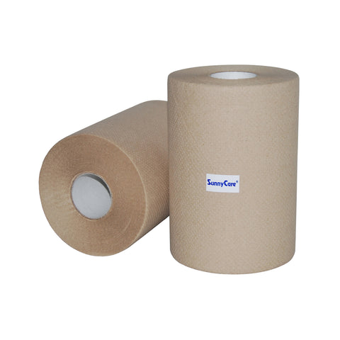 SunnyCare 5104 Brown Hardwound Roll Paper Towels – 12 Rolls/Case