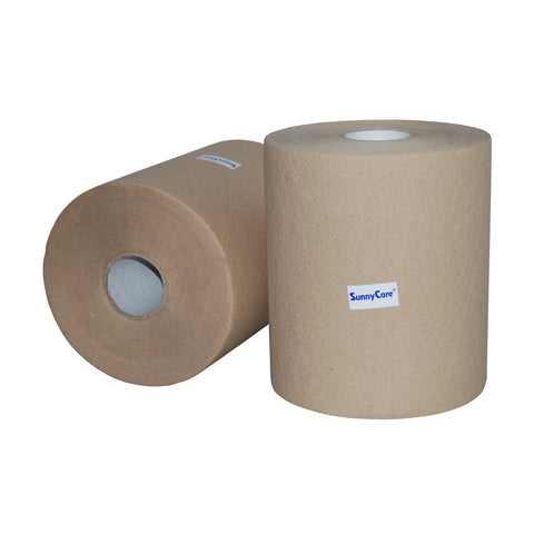 SunnyCare 5105 Brown Hardwound Roll Paper Towels – 12 Rolls/Case