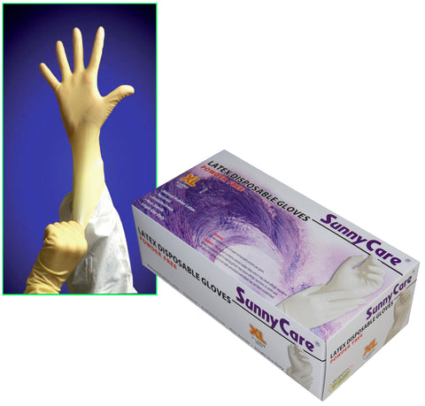 SunnyCare #6804 6.5mil Latex Disposable Gloves XL Nitrile Vinyl Free 100 Count