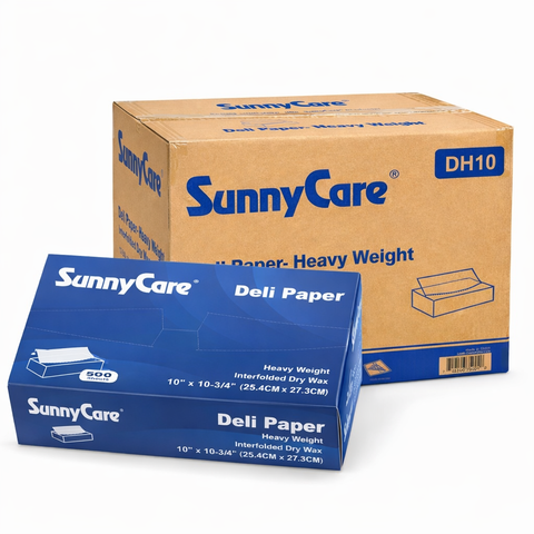 DH-10 Deli Paper, Interfolded Dry Wax, Standard Weight, 10" x 10-3/4", 5000 Sheets