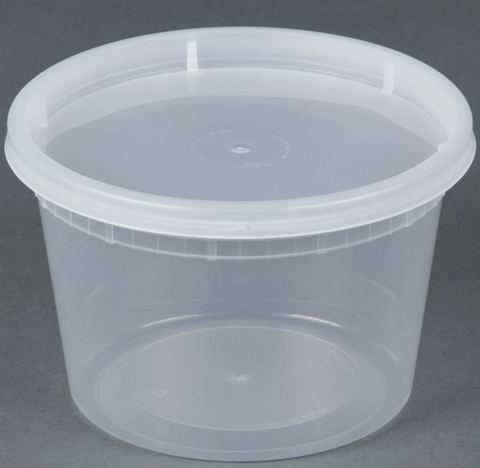 SunnyCare SC32OZ 32oz Deli Combo Containers (Clear Base + Lids) – 250 Sets/Case