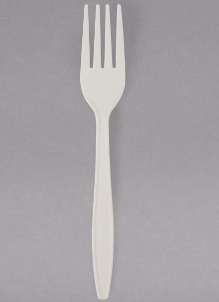 SunnyCare PLA053 Eco Compostable PLA Forks, 7", Heavy-Duty, BPA-Free, Plant-Based, 1000 Forks/Case