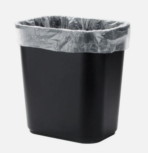 SunnyCare 242408N High Density Can Liners, 7–10 Gallon, 8 Micron, 24″ × 24″, Trash Bags, 1000 Bags/Case