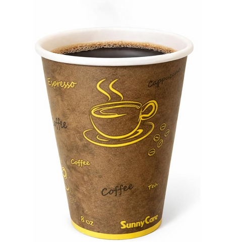 1002B 8oz Printed Paper Hot Cup (20sleeves of 50cups) 1000Count