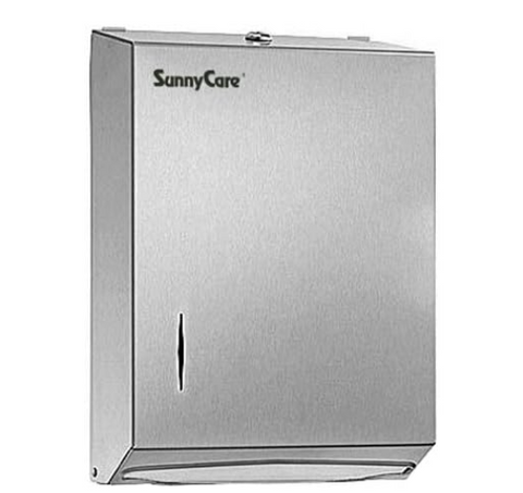 Stainless Steel C-Fold or Multifold Paper Towel Dispenser