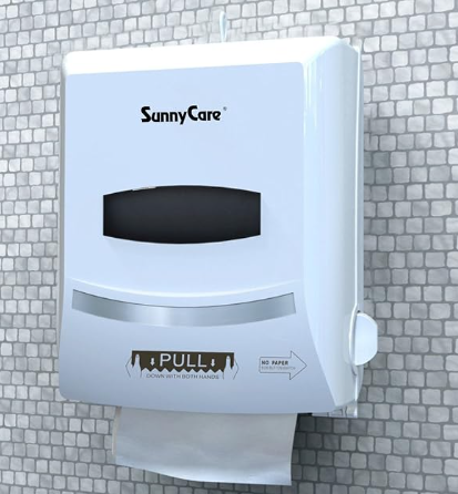 SunnyCare #8588W Paper Hand Roll Towels Dispenser ABS Plastics